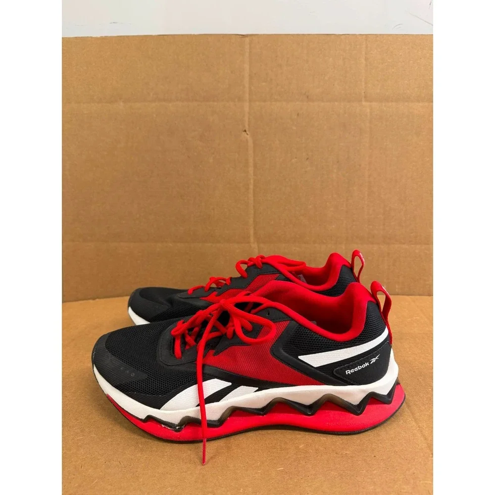 Reebok Zig Elusion Energy Sneakers Black Vector Red White FZ3486 Mens Size 9 US